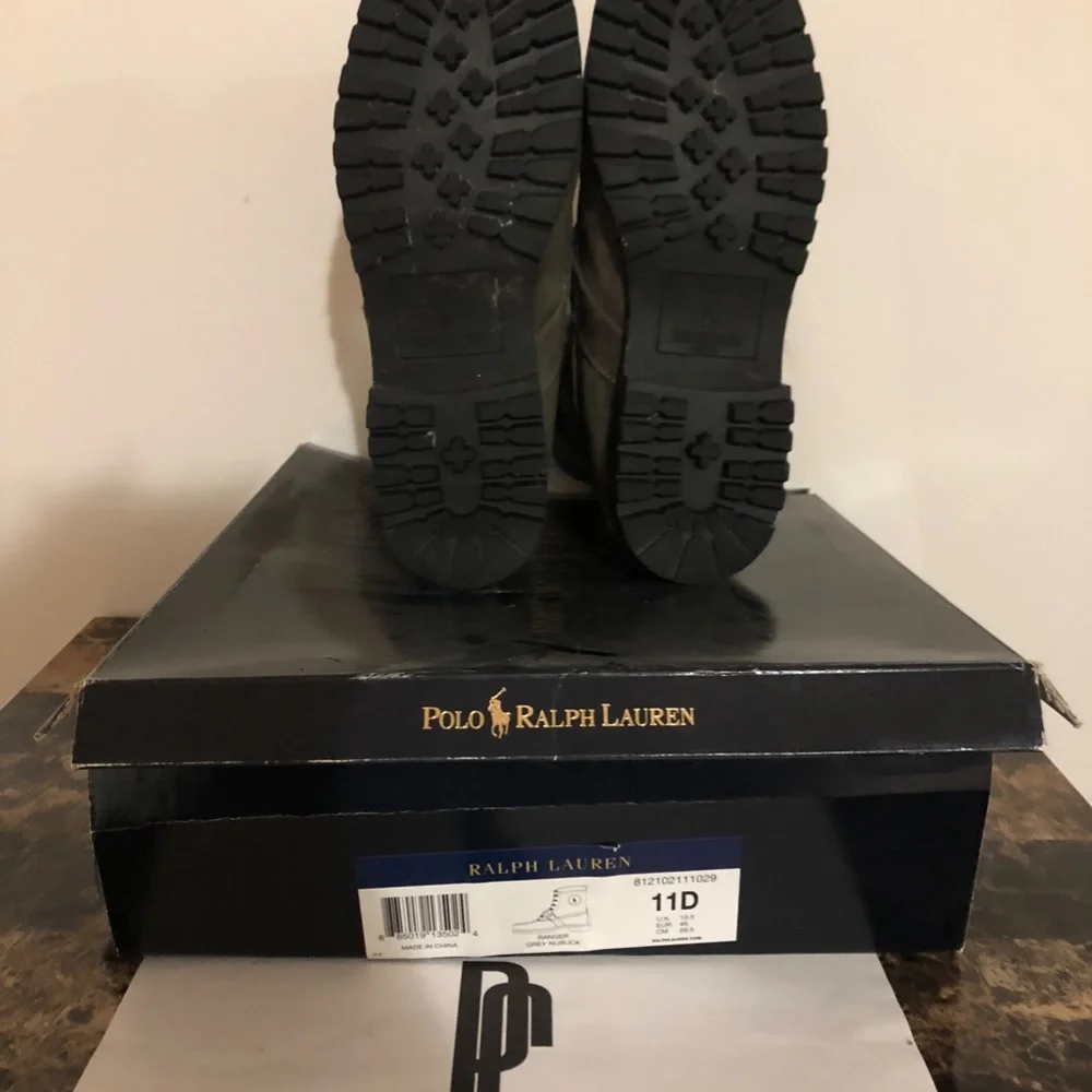 Ronnie Fieg x Polo Ralph Lauren Grey Ranger “Cookie” Boots - Picture 7 of 13